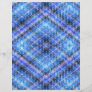 Blue Argyle Bulk Scrapbook Paper Pages