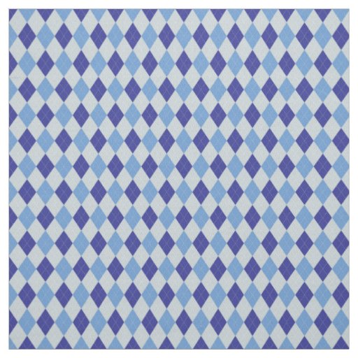 Blue Argyle Fabric
