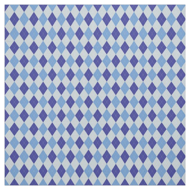 Blue Argyle Fabric (Swatch)