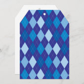 Blue argyle pattern (Front/Back)