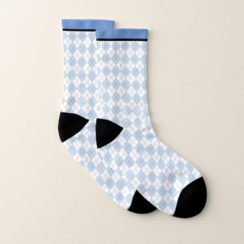 Blue Argyle  Socks