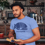 Blue Armadillo Personalized Graphic Tri-Blend Shirt<br><div class="desc">This graphic tee features an illustration of an armadillo in blue and is ready to be customized with your own text. Add a funny slogan,  personalize this with the name of your favorite fan of armadillos or create your own souvenir t-shirt. The choice is yours.</div>