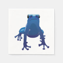Blue arrow frog napkins