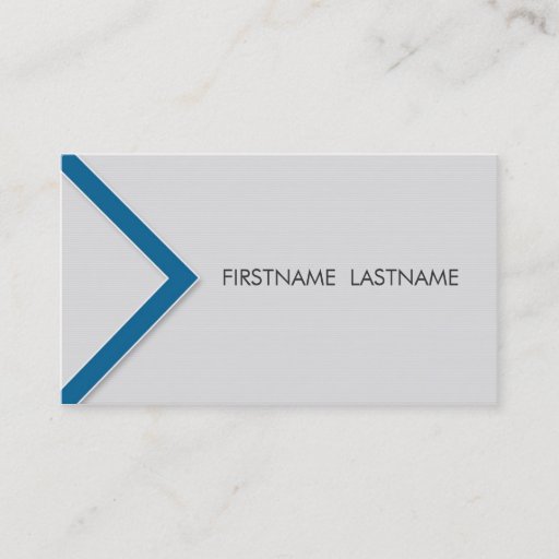 Customizable Blue Arrow Personal Networking Business Cards