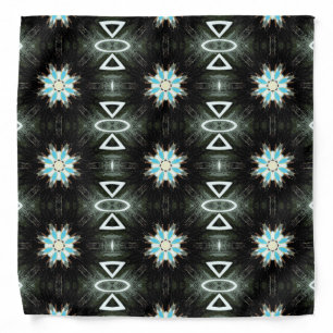 blue arrowhead star-burst bandana