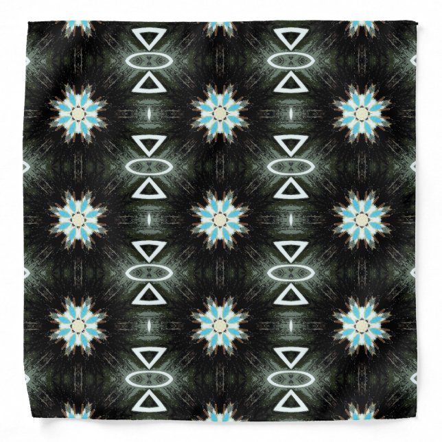 blue arrowhead star-burst bandana (Front)