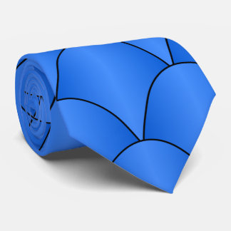 Blue Art Deco Design Neck Tie