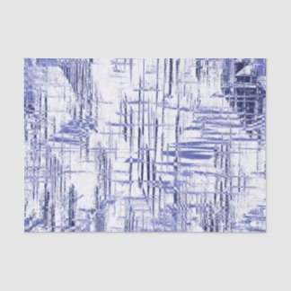Blue Art Deco Tissue Paper
