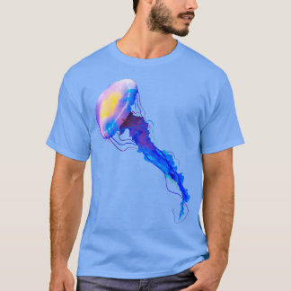 Blue art jellyfish T-Shirt