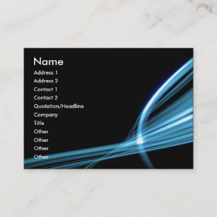 Blue Art Lines Business Card