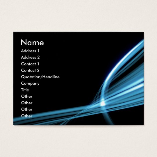 Blue Art Lines Business Card