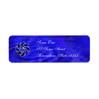 Blue As the Sea Address Labels