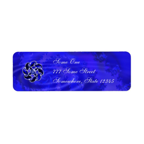 Blue As the Sea Address Labels