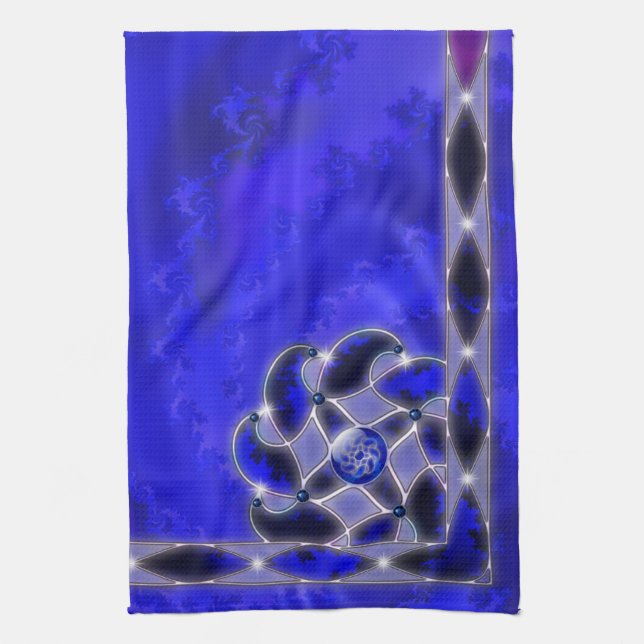 Blue As the Sea Kitchen Towel (Vertical)