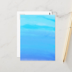 Blue as the Sky Abstract Art  Postcard