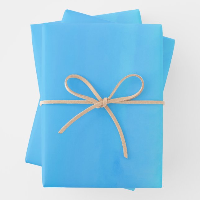 Blue as the Sky Abstract Art  Wrapping Paper Sheets (In situ)