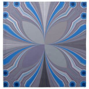 Blue Ash Gray Polka Dot Texture Art Print Cloth Napkin