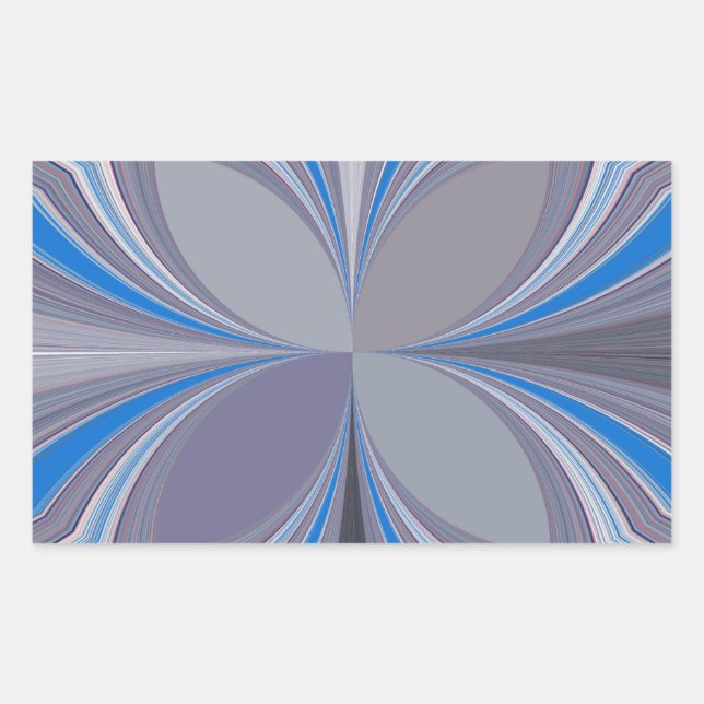 Blue Ash Gray Polka Dot Texture Art Print Rectangular Sticker (Front)