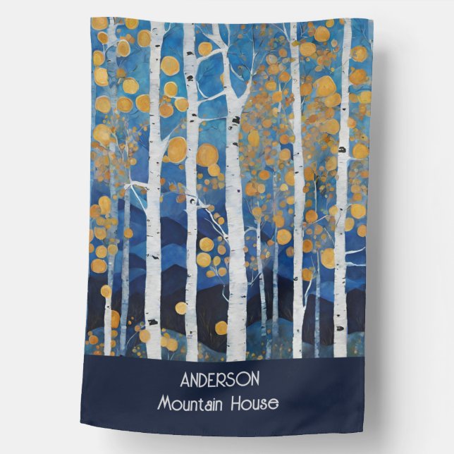 Blue Aspen House Flag (Front)
