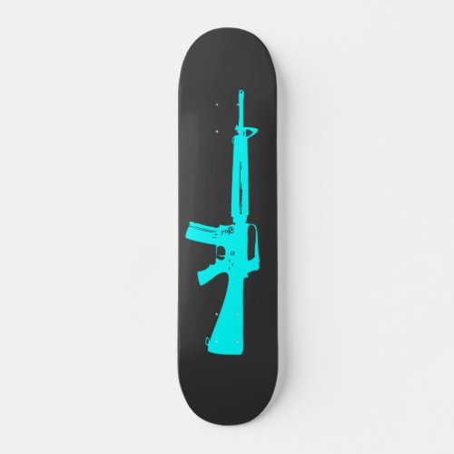 Blue Assault Rifle Skateboard