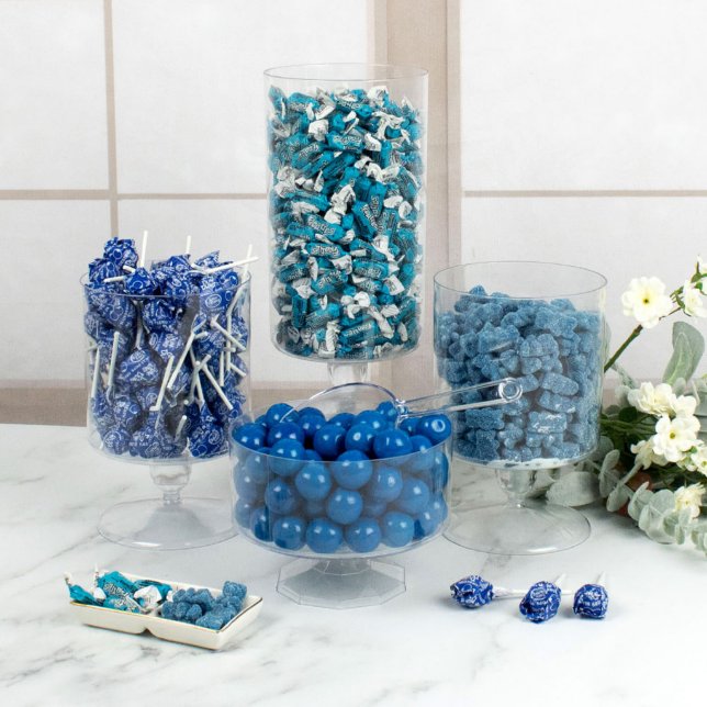 Blue Assorted Candy Mini-Buffet Assorted Candy Favors (Front)