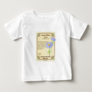 Blue Aster Seed Packet Baby T-Shirt