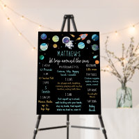 Blue Astronaut Space First Birthday Milestone