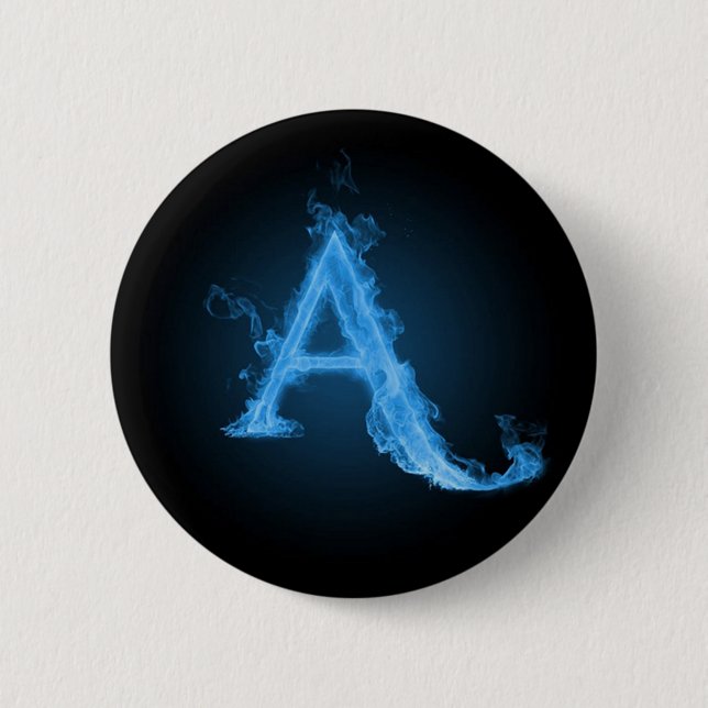 Blue Atheist A Button (Front)