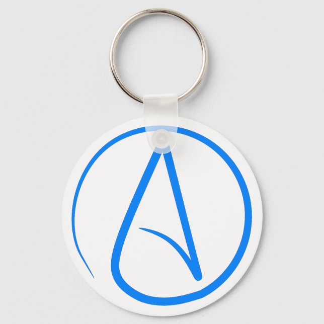 Blue Atheist A Keychain (Front)