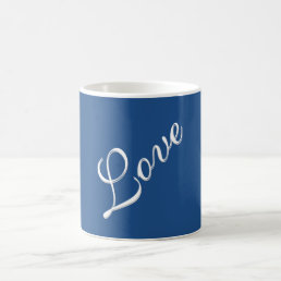 Blue Attractive Calligraphy Love Wedding  Coffee Mug