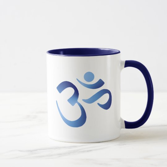 Blue Aum Mug