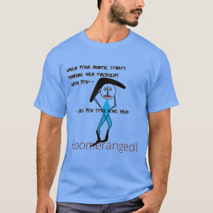 Blue 'Auntie Love' Long Sleeve Boomeranged T-Shirt