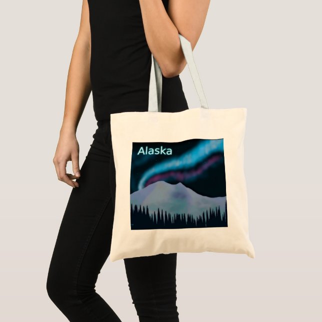 Blue Aurora Tote Bag (Front (Product))