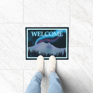 Blue Aurora - Welcome Doormat
