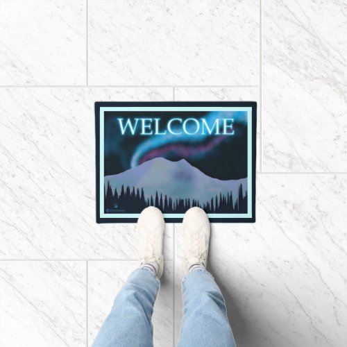 Blue Aurora _ Welcome Doormat