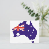 Blue Aussie Map Flag (Standing Front)