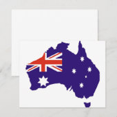 Blue Aussie Map Flag (Front/Back)