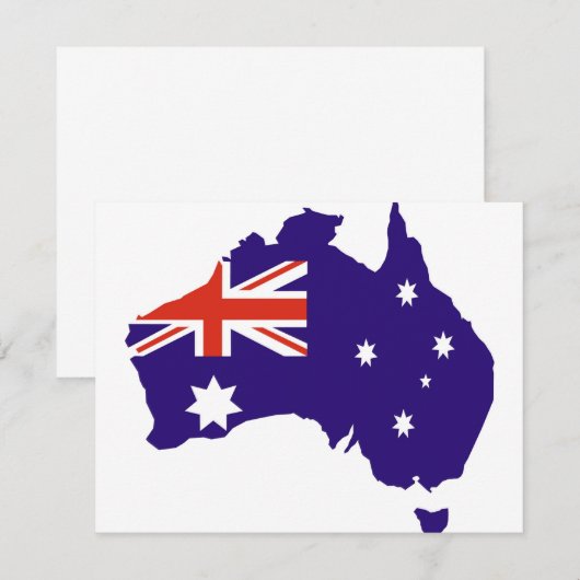 Blue Aussie Map Flag (Front/Back)