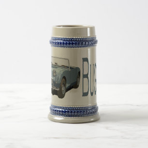 Blue Austin Healey Sprite Beer Stein