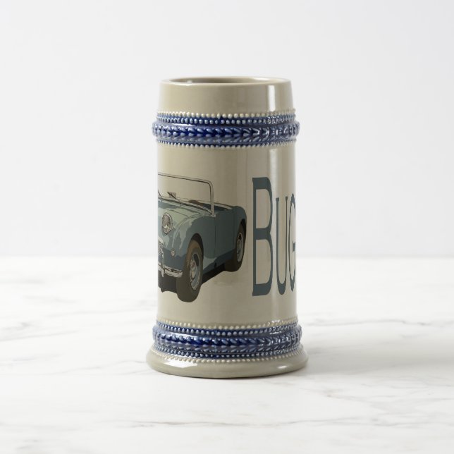 Blue Austin Healey Sprite Beer Stein (Center)