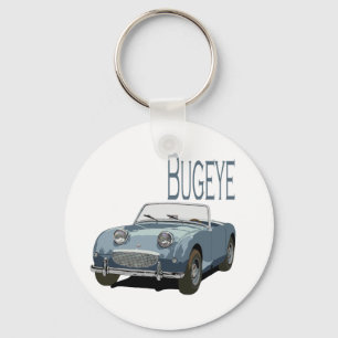Blue Austin Healey Sprite Keychain