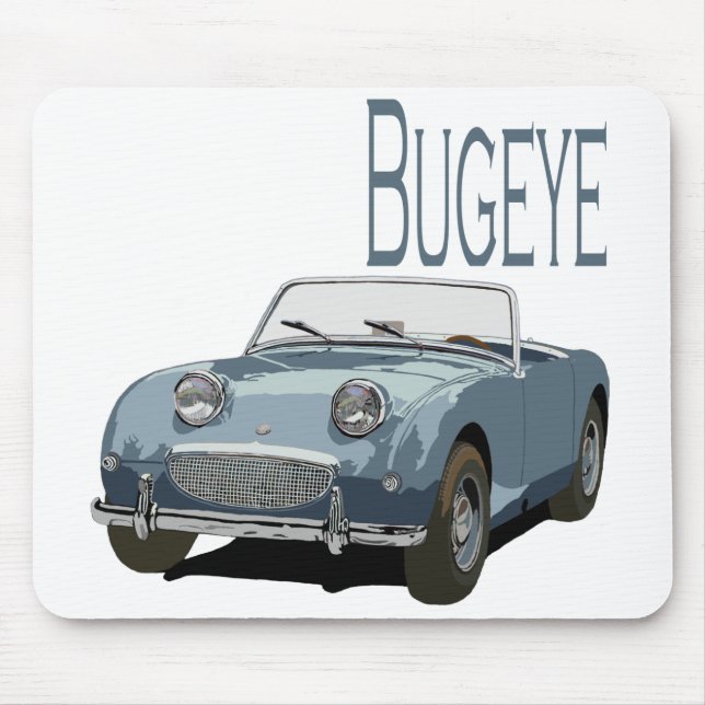 Blue Austin Healey Sprite Mouse Pad (Front)