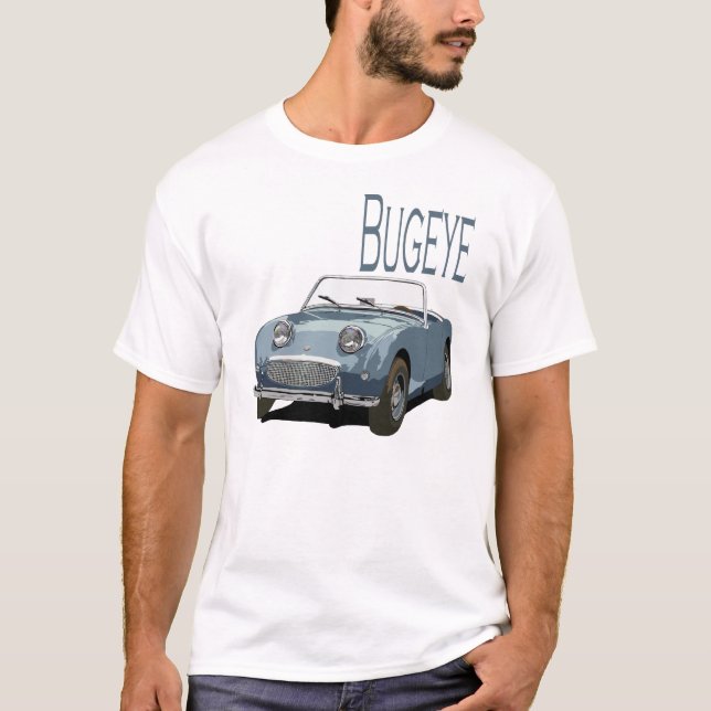 Blue Austin Healey Sprite T-Shirt (Front)