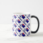 Blue Australian Soccer Ball and Flag  Color Morph Mug