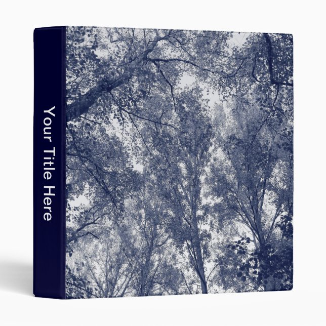 Blue Autumn 3 Ring Binder (Front/Spine)