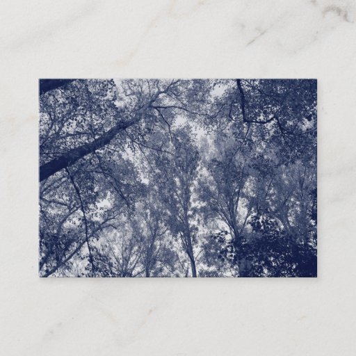 Customizable Blue Autumn Business Card Templates