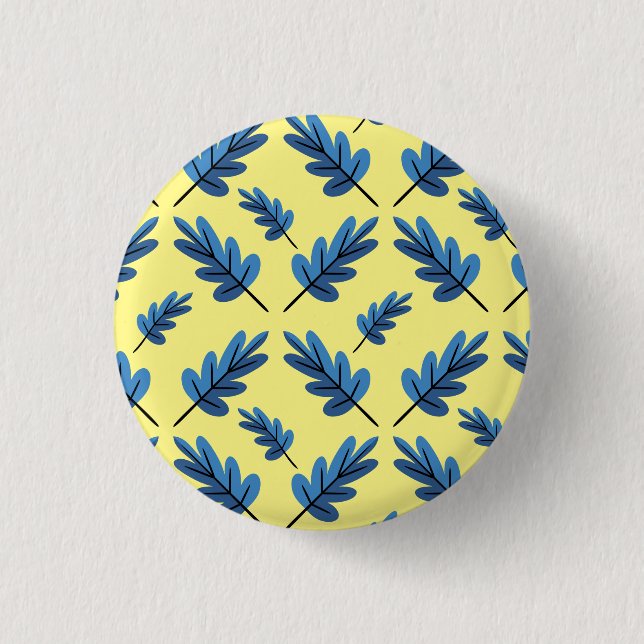 Blue Autumn Button (Front)