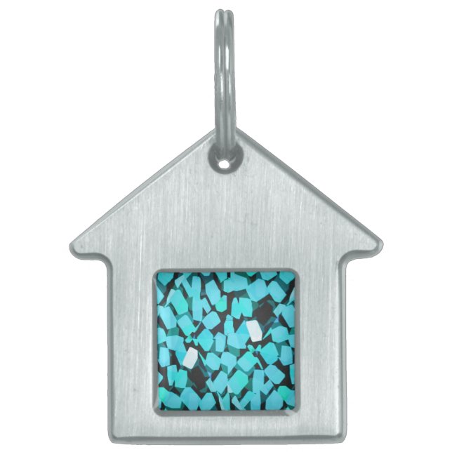 Blue Avalanche house pet ID tag (Front)