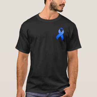 Blue Awareness Pocket Ribbon T-Shirt