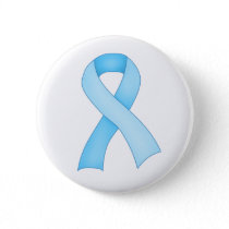 Blue Awareness Ribbon Button 0001